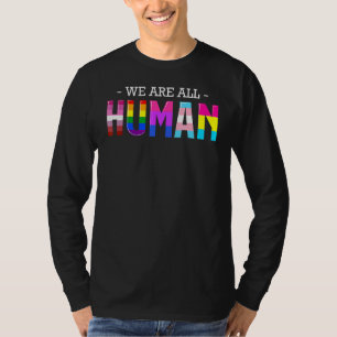 Camiseta Somos Todos Humanos Lgbt Gay Rights Pride Ally Lgb