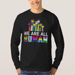 Camiseta Somos Todos Humanos Lgbt Gay Rights Pride Ally Lgb