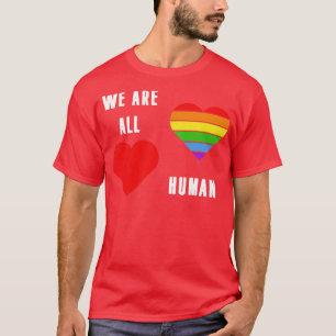 Camiseta Somos todos humanos LGBT Monge Tee LGBTQ Suppo
