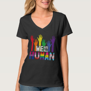 Camiseta Somos Todos Lésbicas Humanas, Gay da Bissexual Pan