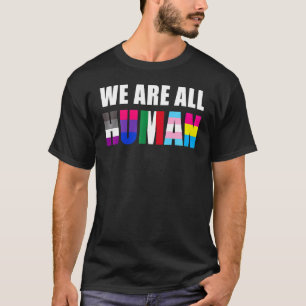 Camiseta Somos Todos Mexicanos Humanos México Bandeira Dire