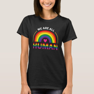 Camiseta Somos Todos Orgulho Humano Aliado Arco-íris Lgbt B