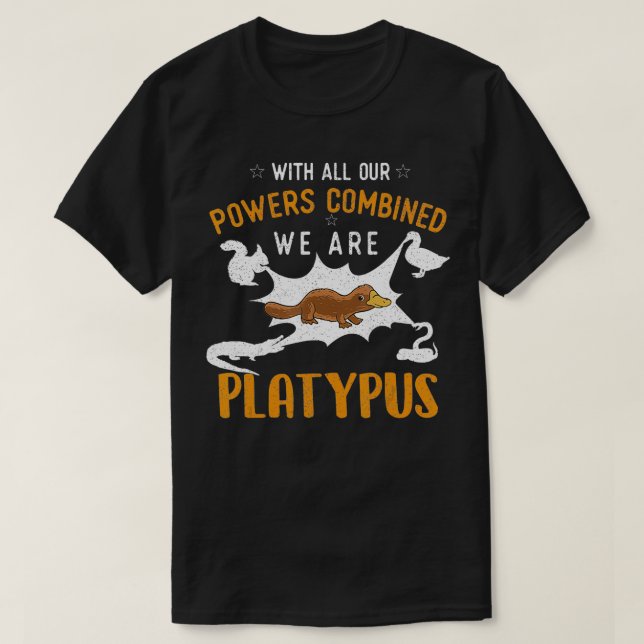 Camiseta Somos Todos Platypus - Marinha Bióloga Animal (Frente do Design)