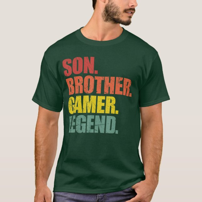 Camiseta Son Brother Gamer Legend girl (Frente)