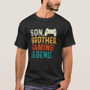 Camiseta Son Brother Gaming Legend Gamer Video Gamer Pc Ner