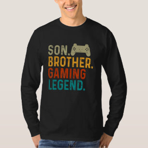 Camiseta Son Brother Gaming Legend Gamer Video Gamer Pc Ner