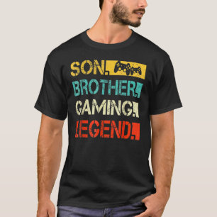 Camiseta Son Brother Gaming Legend Video Gamer  For Boys