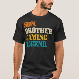 Camiseta Son Brother Gaming Legend Vintage Retro Gamer Gift