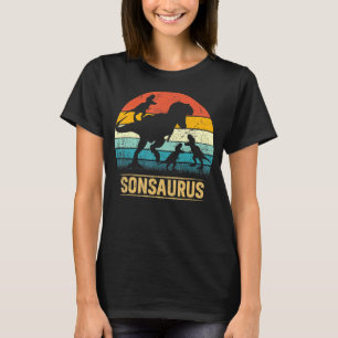 Camiseta Son Dinossaur T Rex Sonsaurus 3 Crianças que se Fa