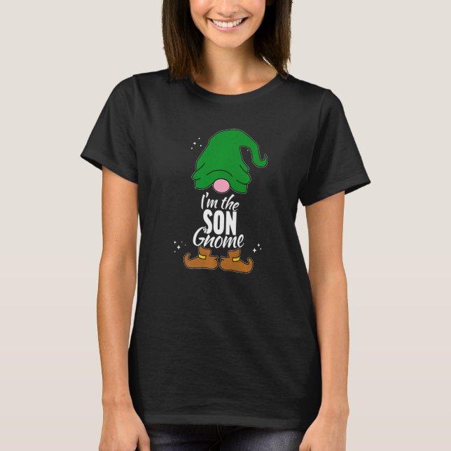 Camiseta Son Gnome Matching Family Group Christmas For Part (Frente)