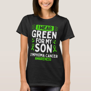 Camiseta Son Linfoma Cancer Sensibilização Fita Verde