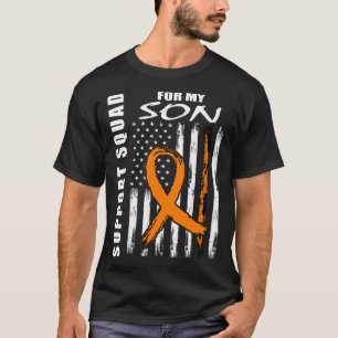 Camiseta Son Seukemia Sensibilização Bandeira Americana Mãe