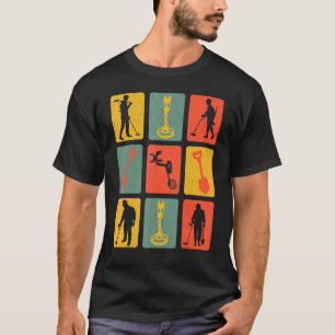 Camiseta Sonda De Sonda De Metal Com Vintagem Retroativa
