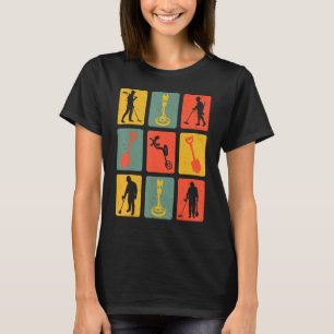Camiseta Sonda De Sonda De Metal Com Vintagem Retroativa