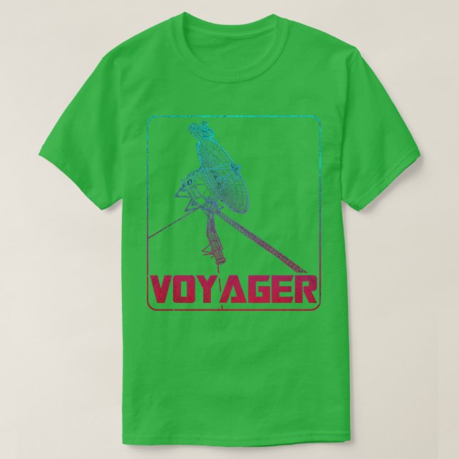 Camiseta Sonda Espacial Interestelar da Voyager1 (Frente do Design)