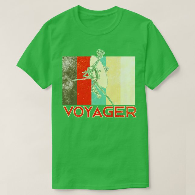 Camiseta Sonda Espacial Interestelar da Voyager 2 (Frente do Design)