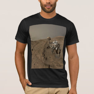 Camiseta Sondagem Mars Curiosity Paisagem Marciana Vermelha