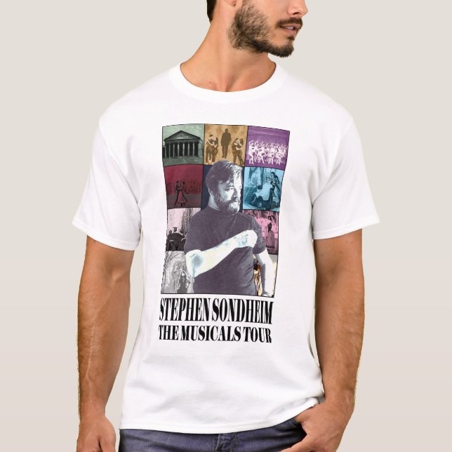 Camiseta Sondheim Musicals Tour - Eras Tour Parody Merch (Frente)