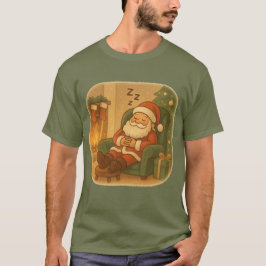 Camiseta Soneca de Natal Aconchegante do Papai Noe