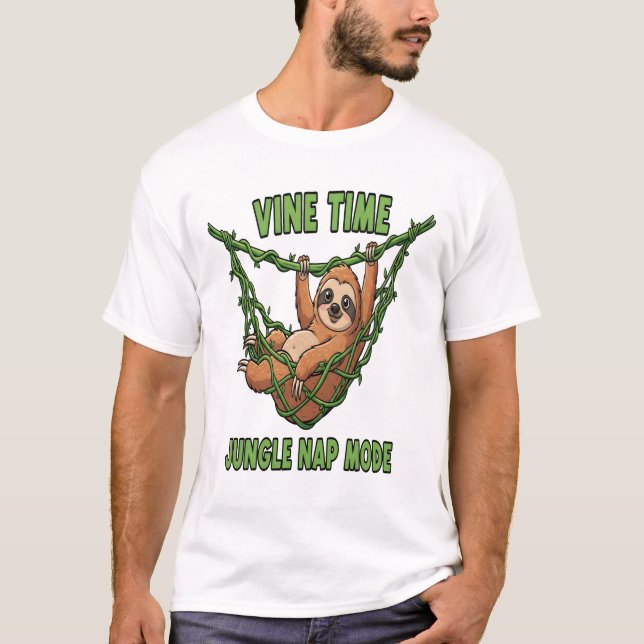 Camiseta Soneca na Selva do Bicho Preguiça (Frente)