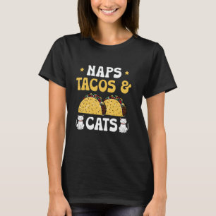 Camiseta Sonecas Tacos E Gatos Cinco De Mayo Amante De Cach