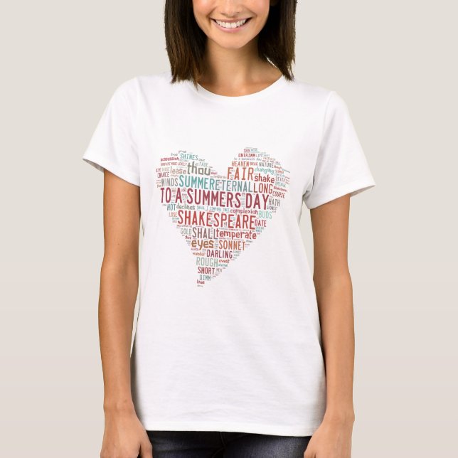 Camiseta Soneto 18 de Shakespeare (Frente)