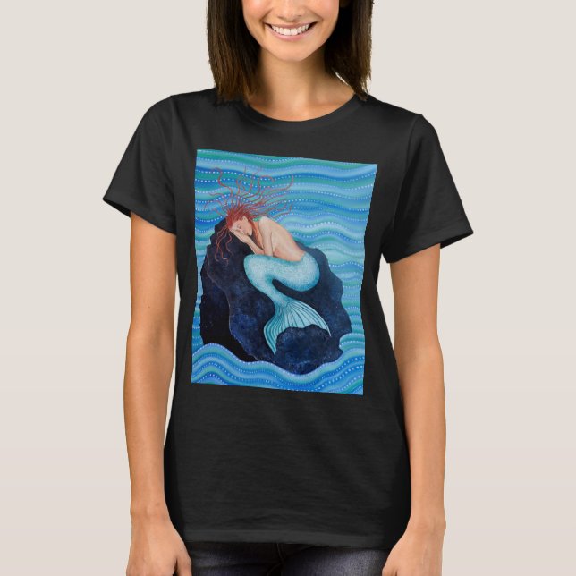 Camiseta Sonha o t-shirt unisex da sereia dos sonhos do mar (Frente)