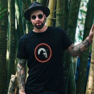 Camiseta Sonhador de Espaço - Caveira Personalizável do Cos