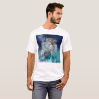 Sonhador indiano e lobo-cabeça de etnia tribal
