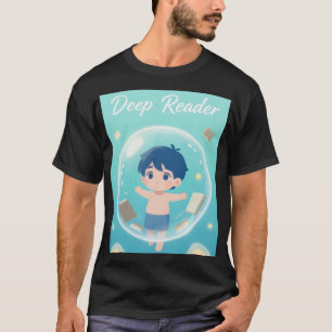 Camiseta Sonhador Mágico: Menino e Livros Flutuantes Capric