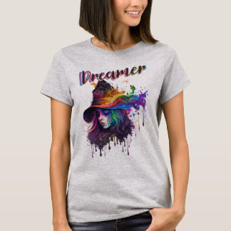 Camiseta Sonhadora de Sonhos Cor Mágica Feminino