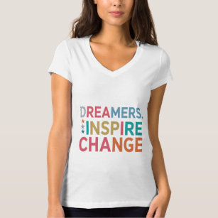 Camiseta Sonhadores inspiram moda de mudança
