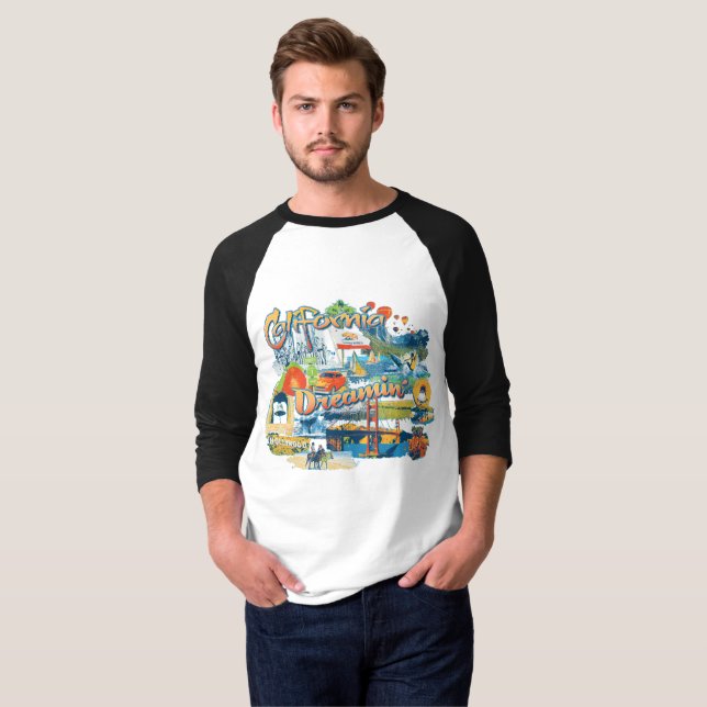 Camiseta Sonhando com a Califórnia (Frente Completa)