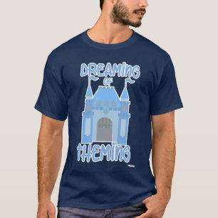 Camiseta Sonhando com o desenho do parque temático engraçad