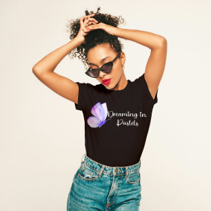 Camiseta "Sonhando em Pastéis" Feminina Estética Suave