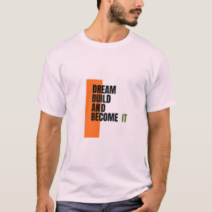 Camiseta Sonhe. Construa. Seja. – Crescimento & Sucesso Ins