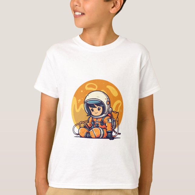 Camiseta Sonhe Grande, Pequeno Astronauta (Frente)