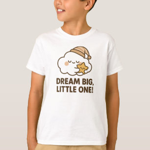 Camiseta Sonhe Grande Pequeno Um Nuvem Sonolento Gráfico Fo