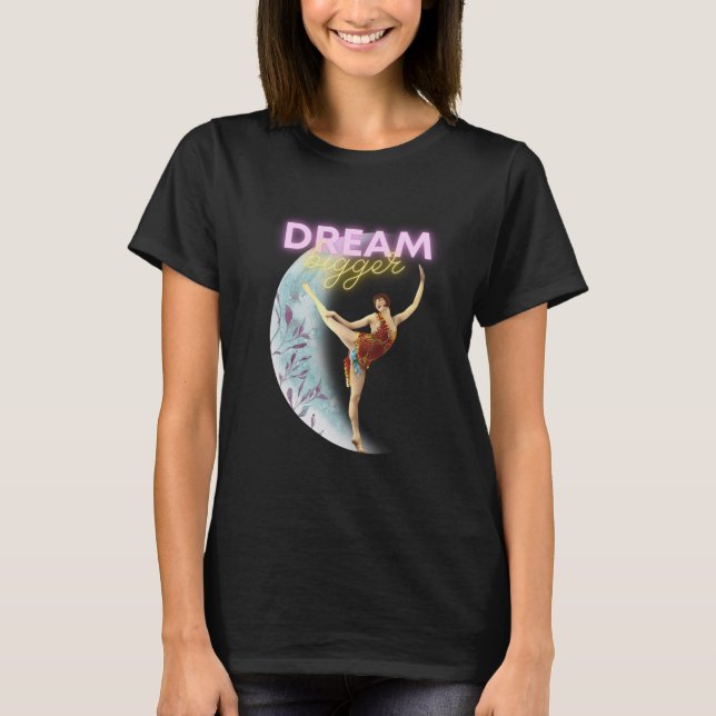 Camiseta Sonhe Mais Vintage Bailarina  (Frente)