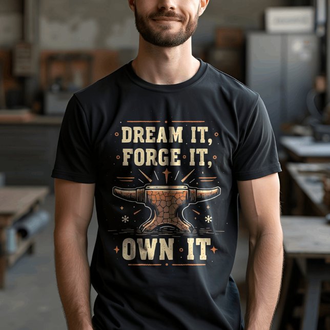 Camiseta Sonhe. Possuir. Faça com que isso aconteça de form (Criador carregado)