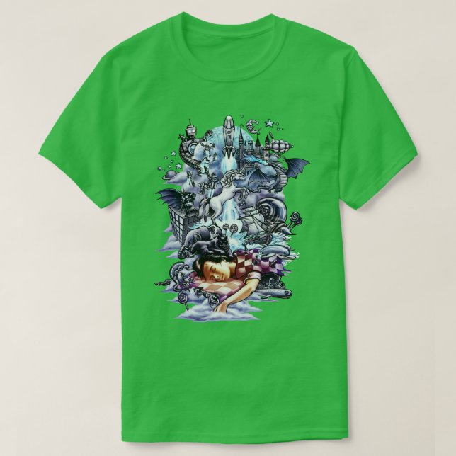 Camiseta Sonho 3D Sem Efeito 3D (Frente do Design)
