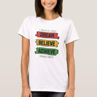 Camiseta Sonho, acredite, arquivo.