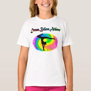 CAMISETA SONHO, ACREDITE, E ALCANCE A DESIGN GYMNAST