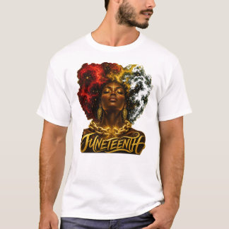 Camiseta Sonho Afrofuturista do Juneteenth: Liberdade Cósmi