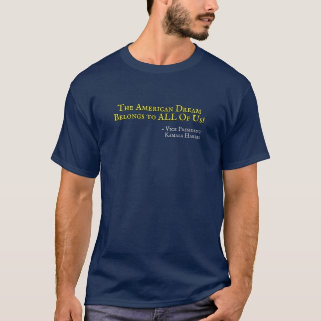 Camiseta Sonho Americano Pertence a TODOS os EUA Kamala Har (Frente)