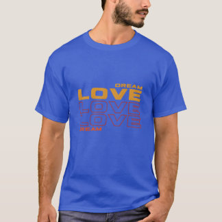 Camiseta Sonho Amor Amor Amor Sonho Hino Amor retrô