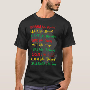 Camiseta Sonho Como Martin Black History Inspiração Men W
