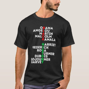 Camiseta Sonho Como Martin Lidera Como Harriet Black Histor