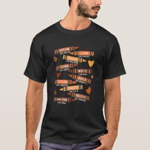 Camiseta Sonho Como Martin Líderes Africanos História Negra