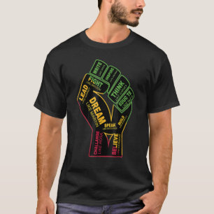 Camiseta Sonho Como Martin Primeira Mão História Negra Mês 